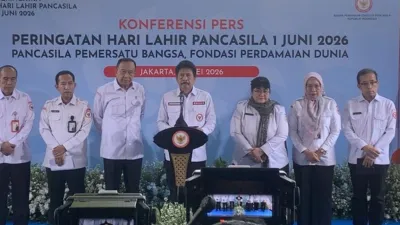 Hari Lahir Pancasila 2026 Dipimpin Prabowo di Gedung Pancasila