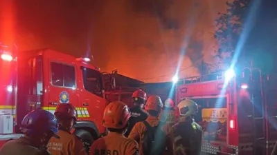 Kebakaran Rumah di Kemayoran Jakpus, Lalu Lintas Sempat Dialihkan