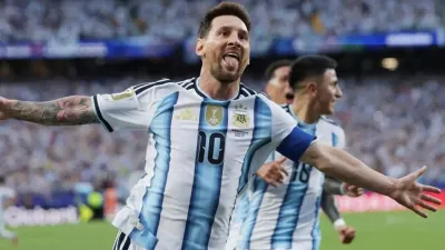 Hasil Argentina vs Aljazair 3-0, Lionel Messi Hattrick