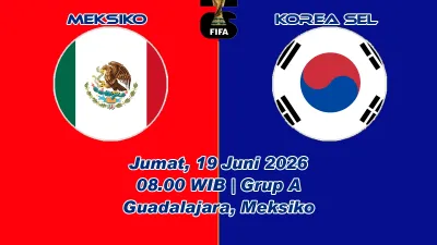 Meksiko vs Korea Selatan Piala Dunia 2026, Prediksi Skor