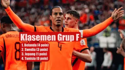 Klasemen Grup F Piala Dunia 2026 Usai Belanda Bantai Swedia