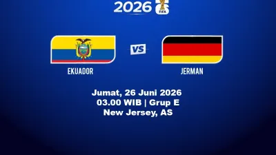 Ekuador vs Jerman Piala Dunia 2026: Prediksi Line Up dan Catatan Duel Grup E