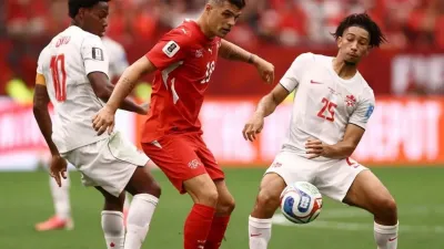 Swiss Kalahkan Kanada 2-1, Gol Vargas 39 Detik Bawa Ke 32 Besar