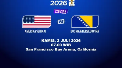 Prediksi Amerika Serikat vs Bosnia 2 Juli 2026, Head to Head, Susunan Pemain, dan Peluang Lolos