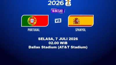 Prediksi Portugal vs Spanyol 16 Besar Piala Dunia 2026, Derby Iberia dan Duel Ronaldo vs Yamal