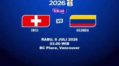 Prediksi Swiss vs Kolombia 16 Besar Piala Dunia 2026, Statistik Gol dan Kemungkinan Adu Penalti