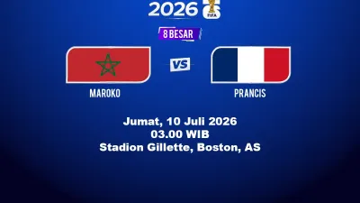 Prediksi Maroko vs Perancis 10 Juli 2026: Jadwal, Susunan Pemain, dan Skor Perempat Final Piala Dunia
