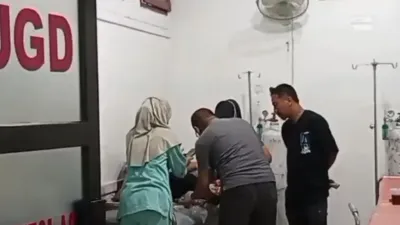 Rekrutmen Relawan MBG Purwasari Ciamis Ricuh, Pria Luka Disabet Senjata Tajam