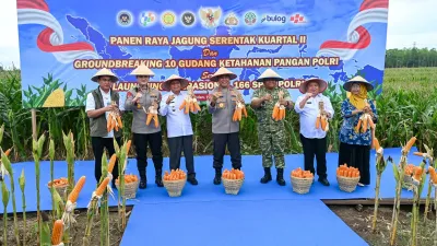 Swasembada Pangan Jadi Perhatian Presiden Prabowo Saat Panen Raya Jagung