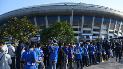 Persib Bandung vs Persijap Dikawal 5.000 Personel Gabungan