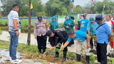 Jonggol Tanam 1.000 Pohon Serentak di 14 Desa
