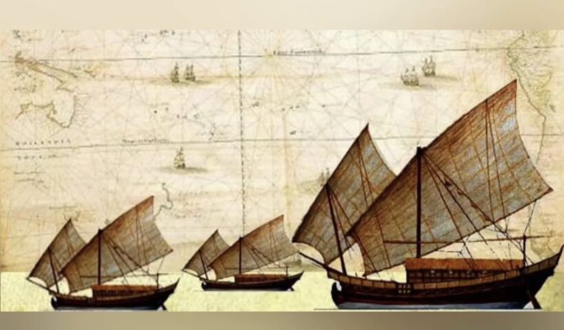 Ilustrasi Kapal Kuno Masyarakat Nusantara. (The Malay Pill)