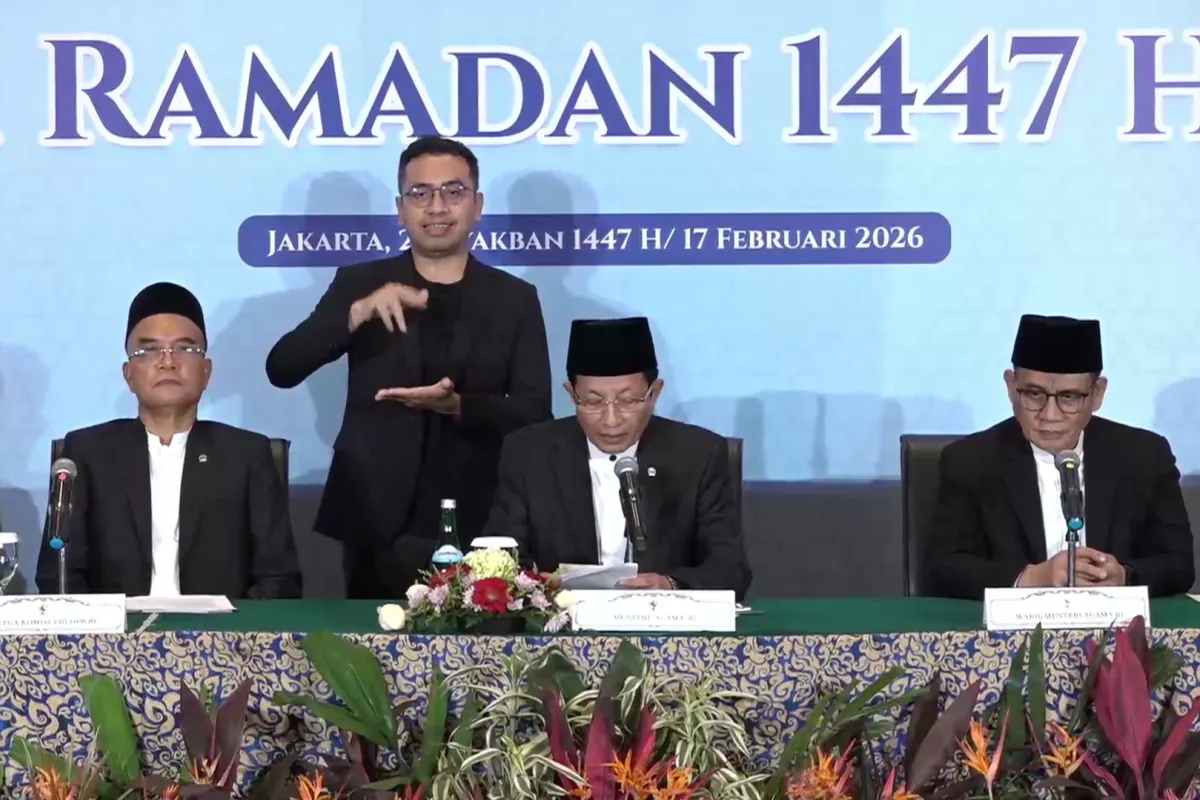 Konfrensi pers penetapan 1 Ramadhan 1447 H - dok Istimewa