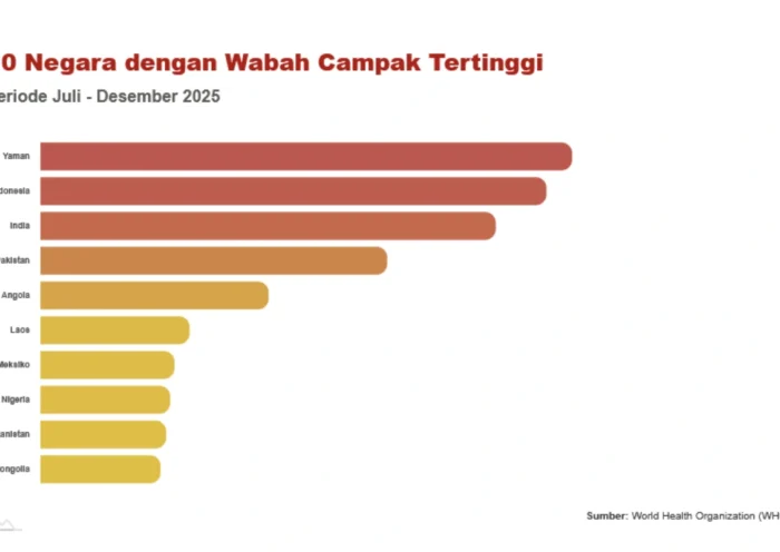 10 Negara Dengan Wabah Campak Tertinggi