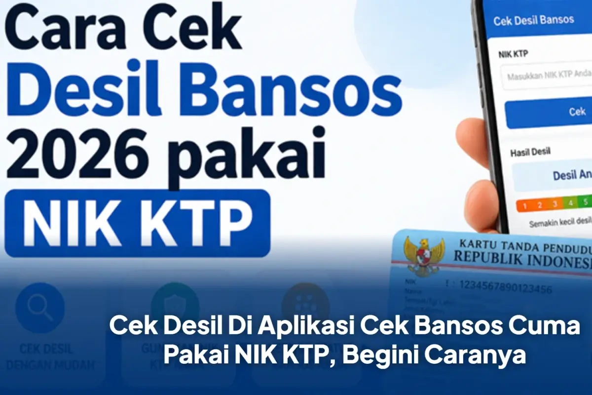 cek desil bansos pakai KTP