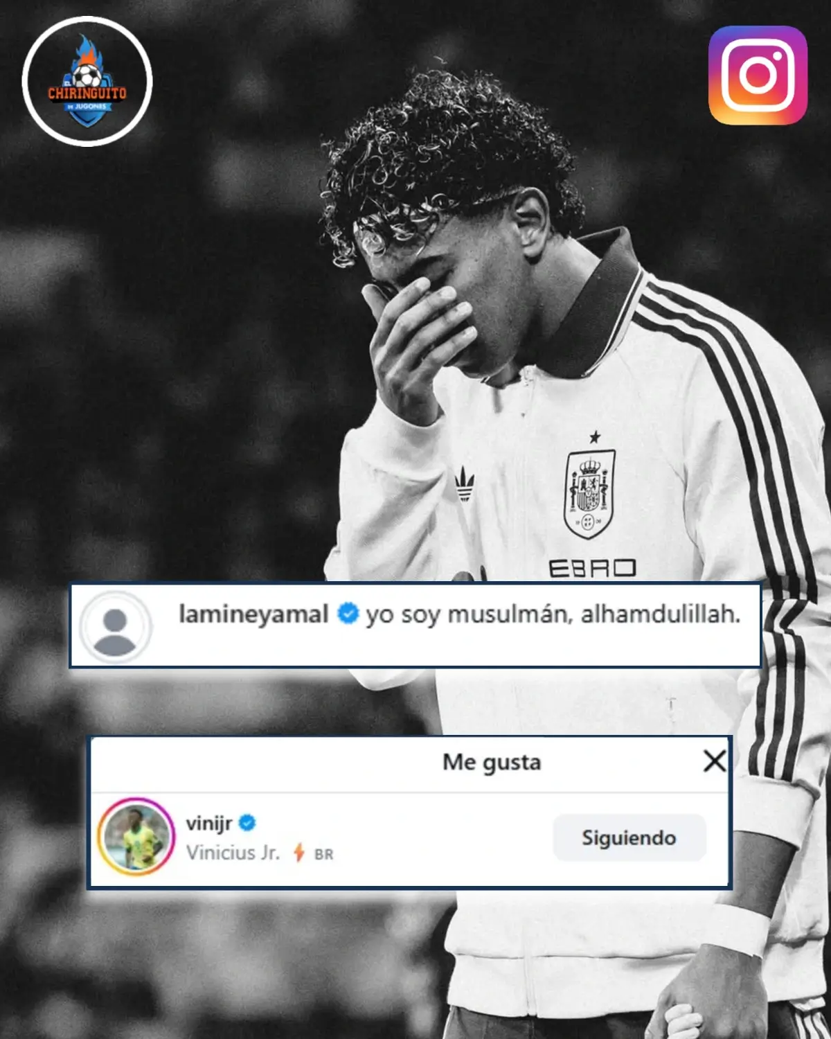 dukungan Vinicius untuk lamine yamal