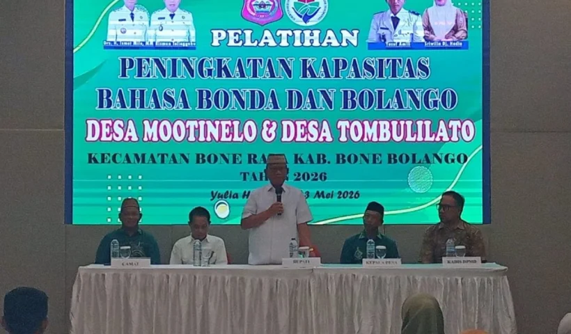 Bupati Bone Bolango, Ismet Mile, pelatihan bahasa daerah