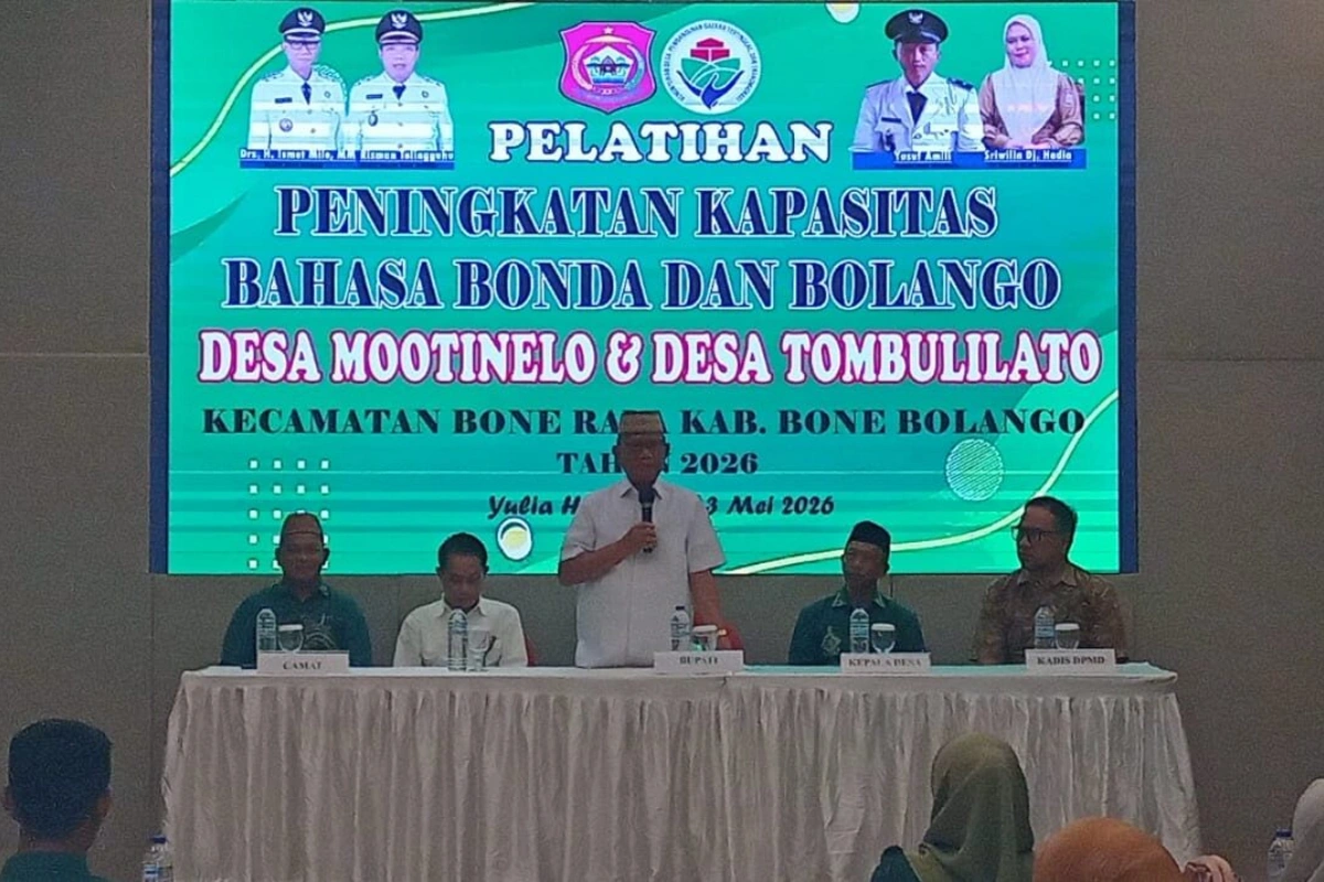 Bupati Bone Bolango, Ismet Mile, pelatihan bahasa daerah