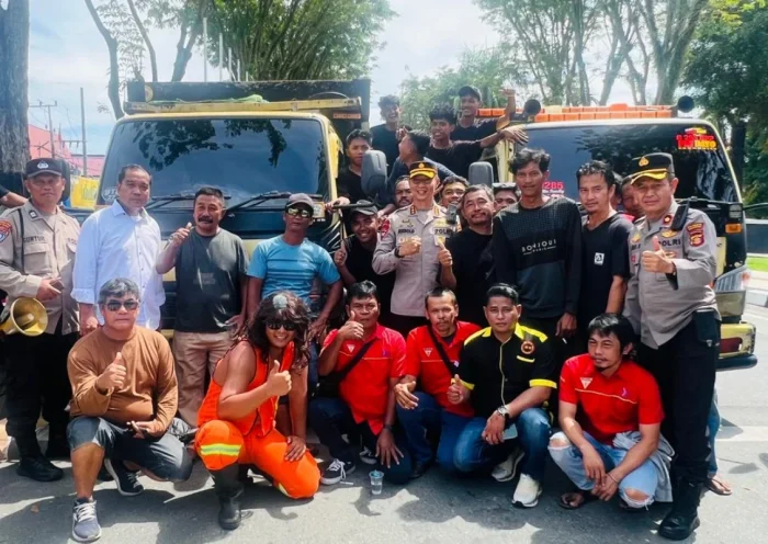 Demo supir truk Balikpapan