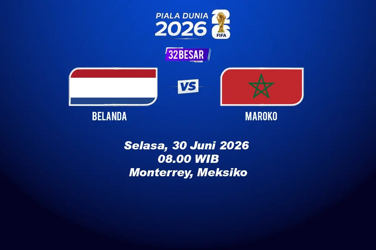 Jadwal dan Prediksi 32 Besar Belanda vs Maroko
