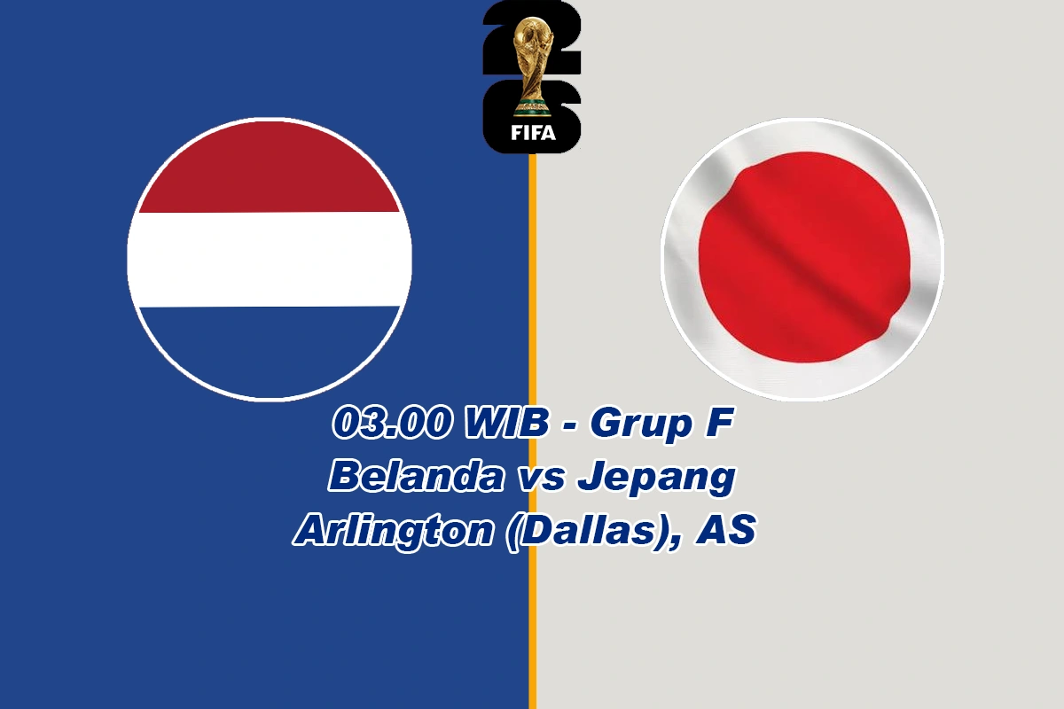 Jadwal Belanda vs Jepang