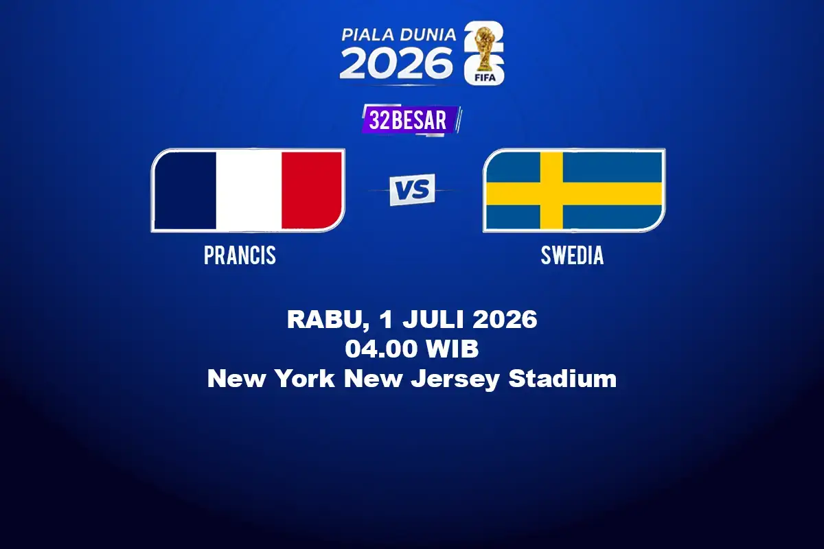 Jadwal Prancis vs Swedia