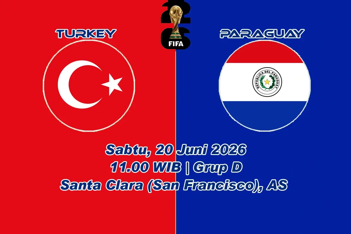 Jadwal Turkei vs Paraguay