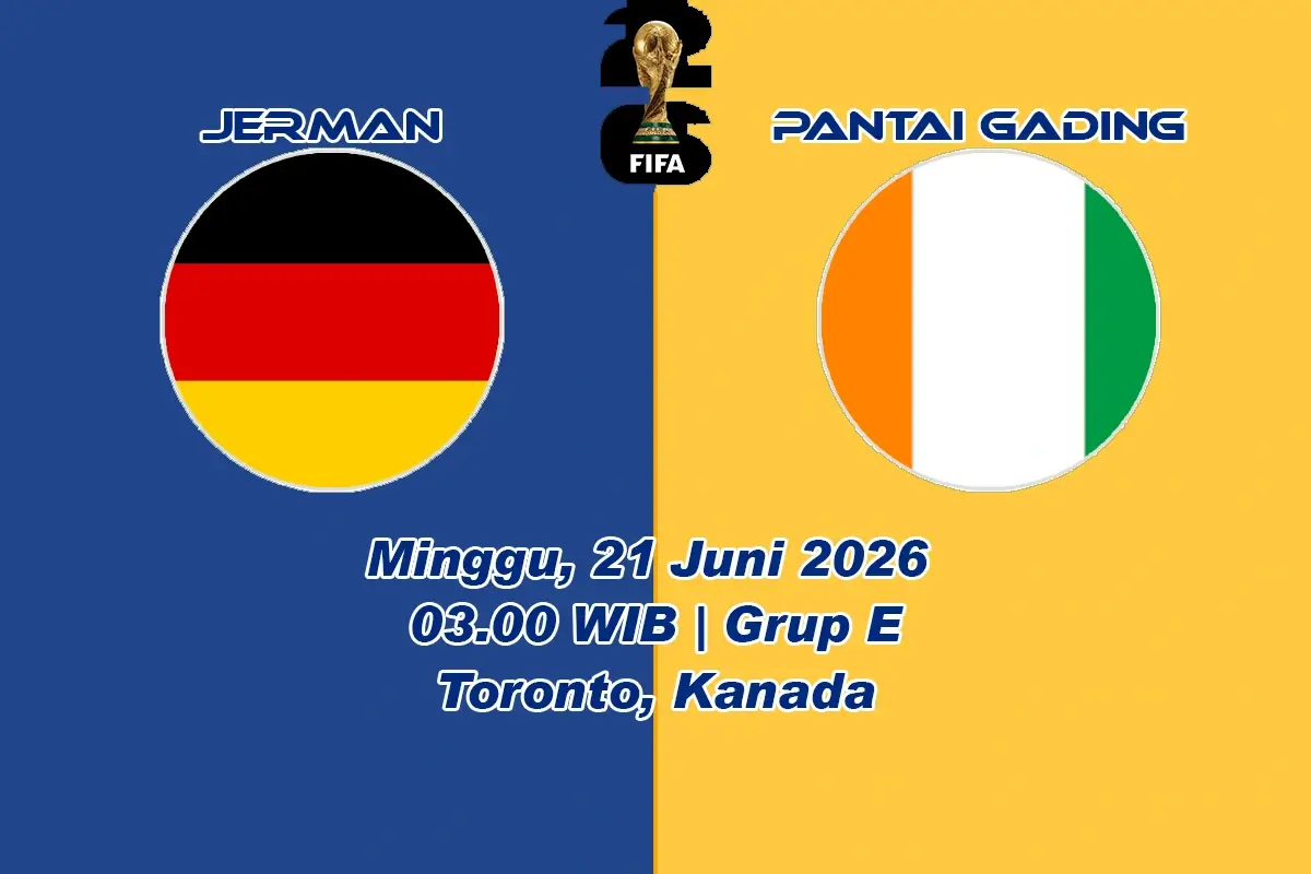 Jadwal Jerman vs Pantai Gading
