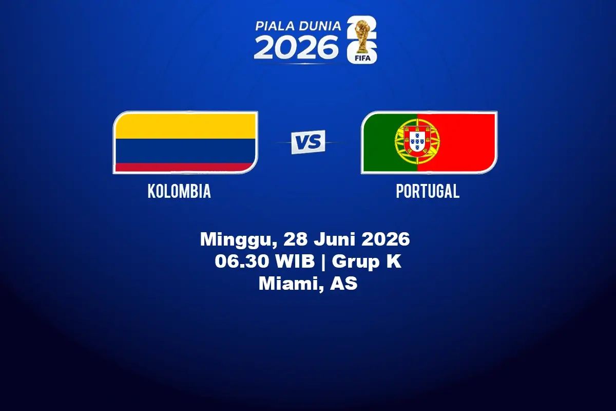 jadwal prediksi Kolombia vs Portugal