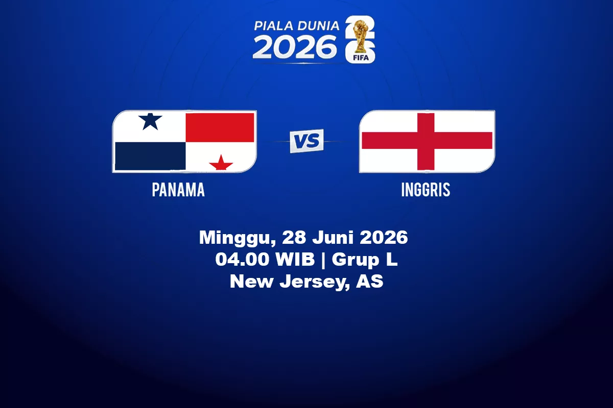 Jadwal Panama vs Inggris