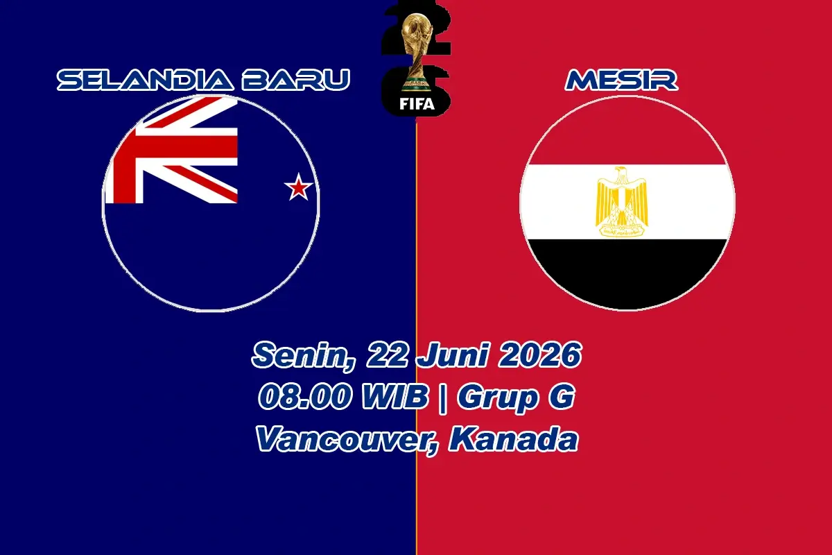 jadwal dan prediksi Selandia Baru vs Mesir