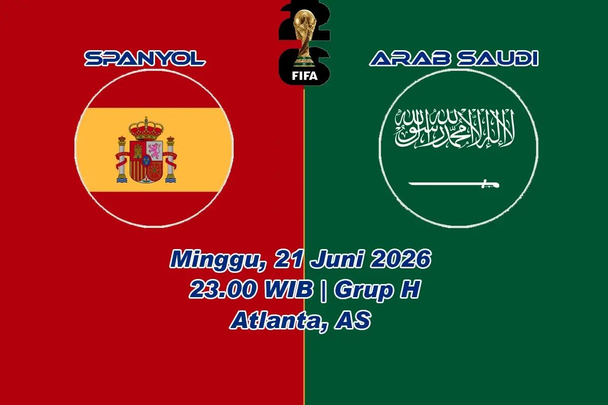 Jadwal Spanyol vs Arab Saudi