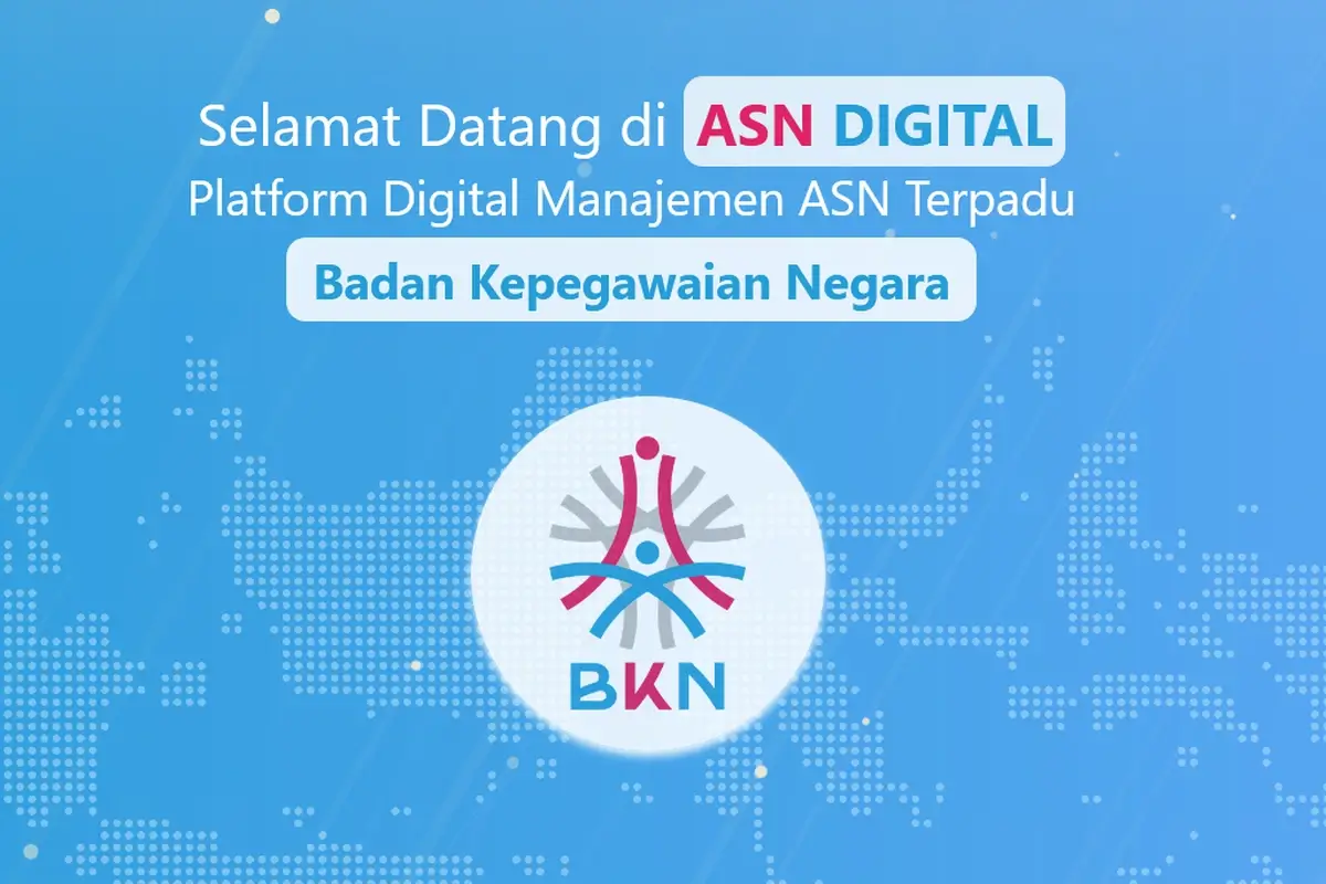 Tampilan Laman Login ASN Digital