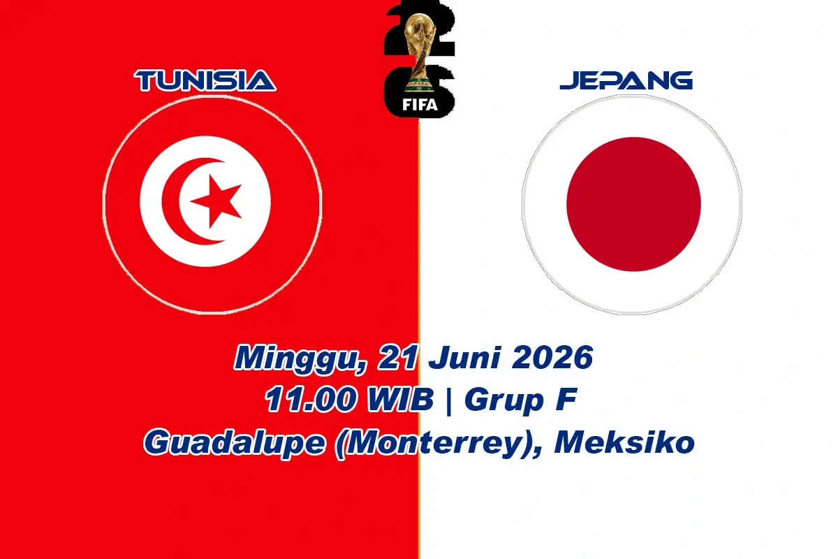 Jadwal Tunisia vs Jepang