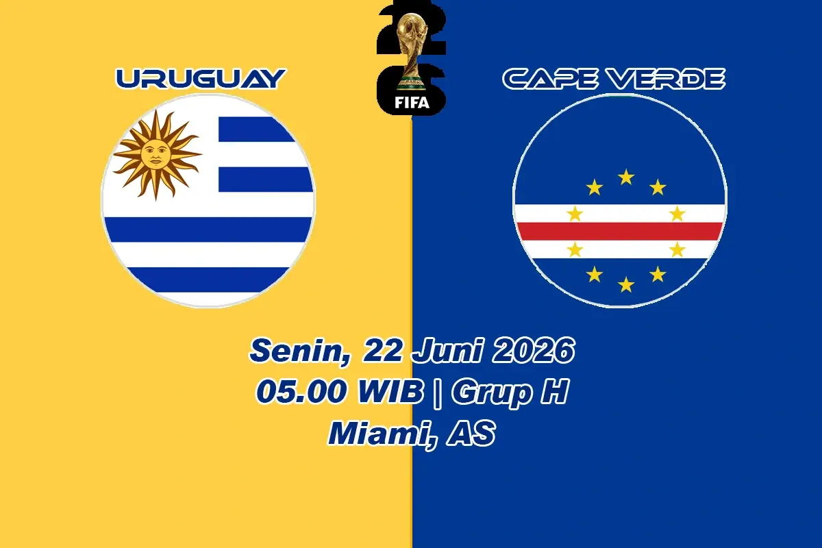 jadwal dan prediksi Uruguay vs Cape Verde