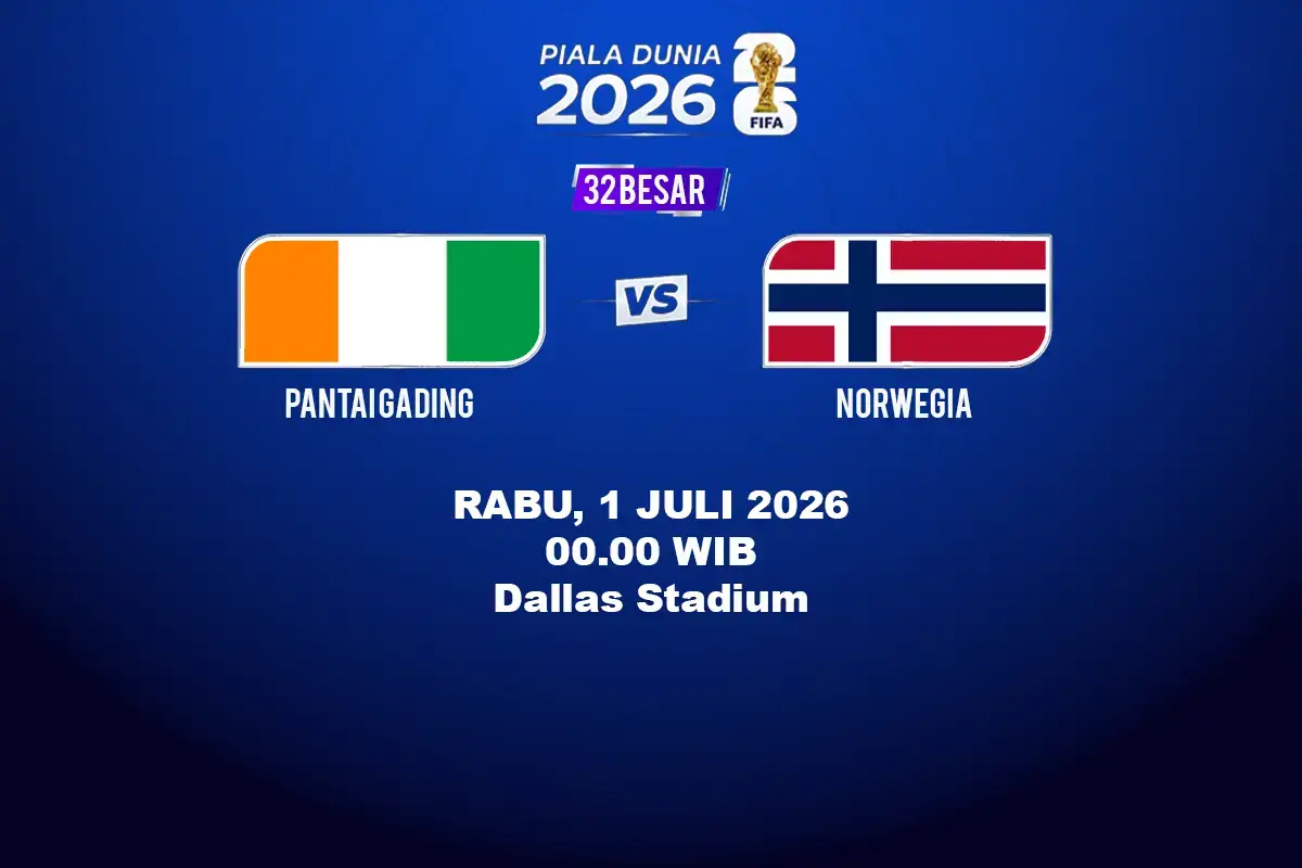 jadwal Pantai Gading vs Norwegia