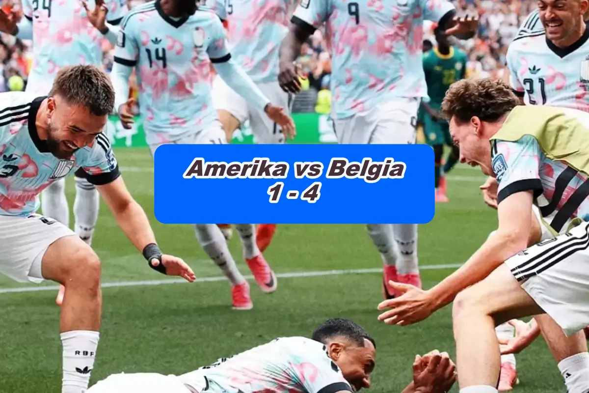 Hasil Belgia vs Amerika Serikat