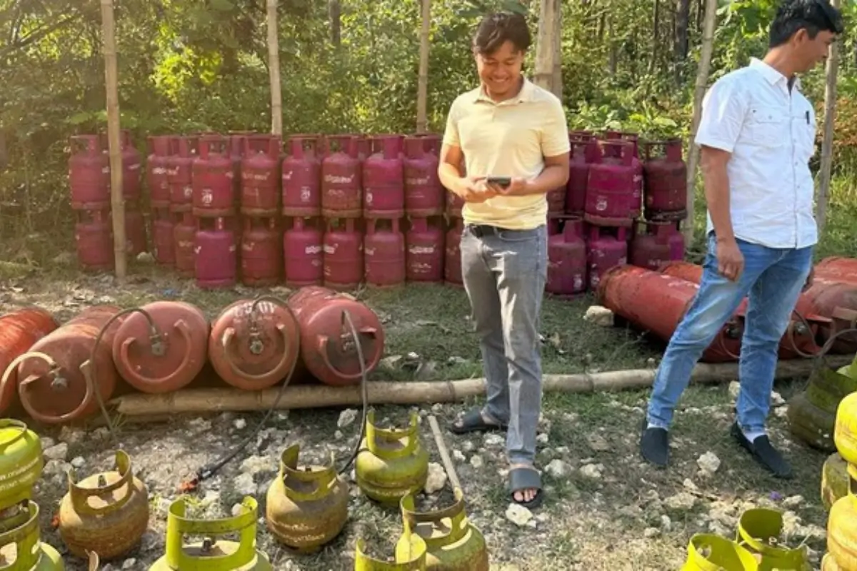 Polres Blora sita tabung LPG oplosan
