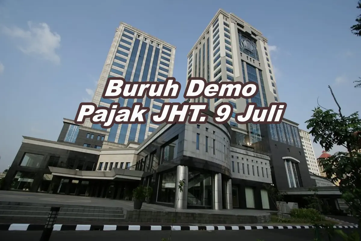 Ribuan Buruh Demo Pajak JHT