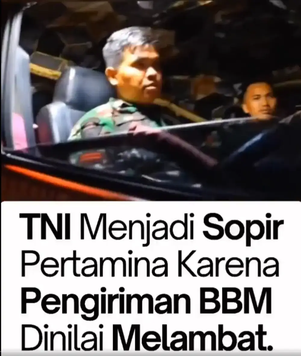 Krisis distribusi BBM, TNI Supir Pertamina